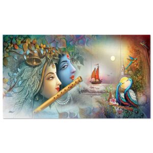 Chitran Product Photography Set Of 5 Wooden Framed Wall Paintings