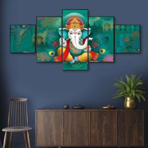 Chitran Product Photography Set Of Five Framed Digital Wall Painting